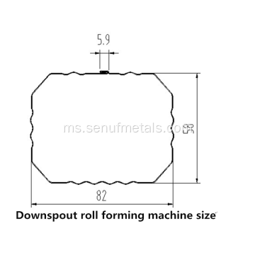 mesin membentuk roll downspout air